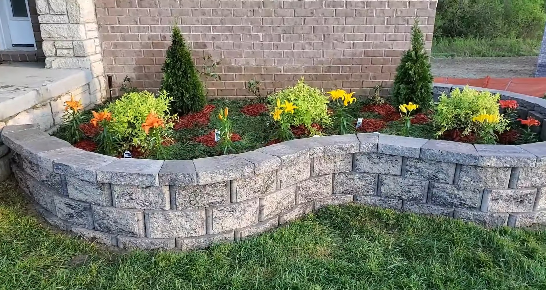 stone-based types of retaining walls for landscaping