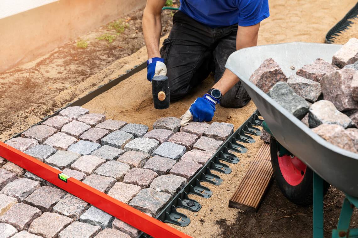 How To Put Down Paver Edging